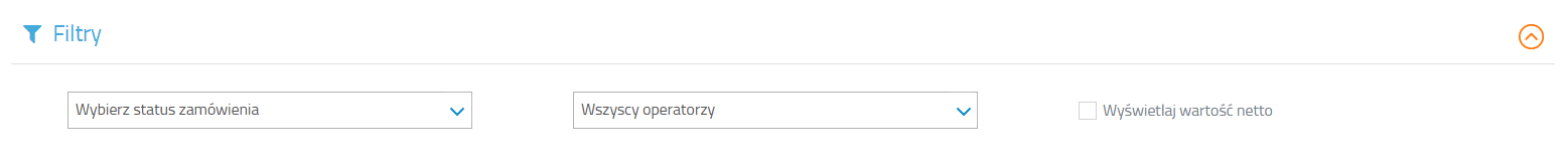 Filtry w oknie zam&oacute;wień