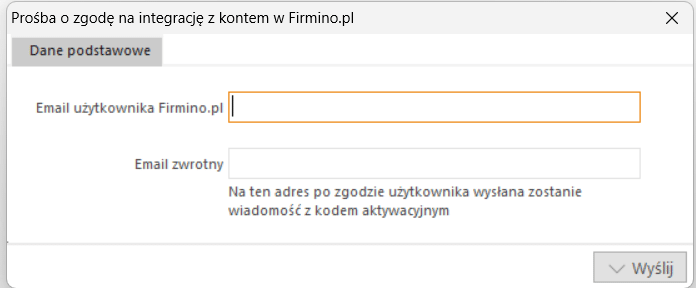 Integracja programu Ala - Księga Podatkowa z kontem Firmino.pl - krok 2