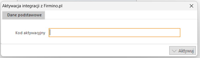 Integracja programu Ala - Księga Podatkowa z kontem Firmino.pl - krok 3