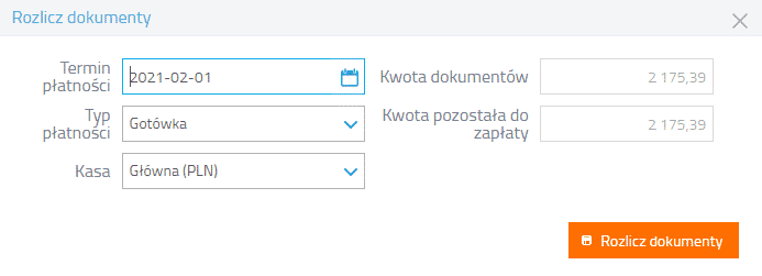 Rozliczanie dokumentów