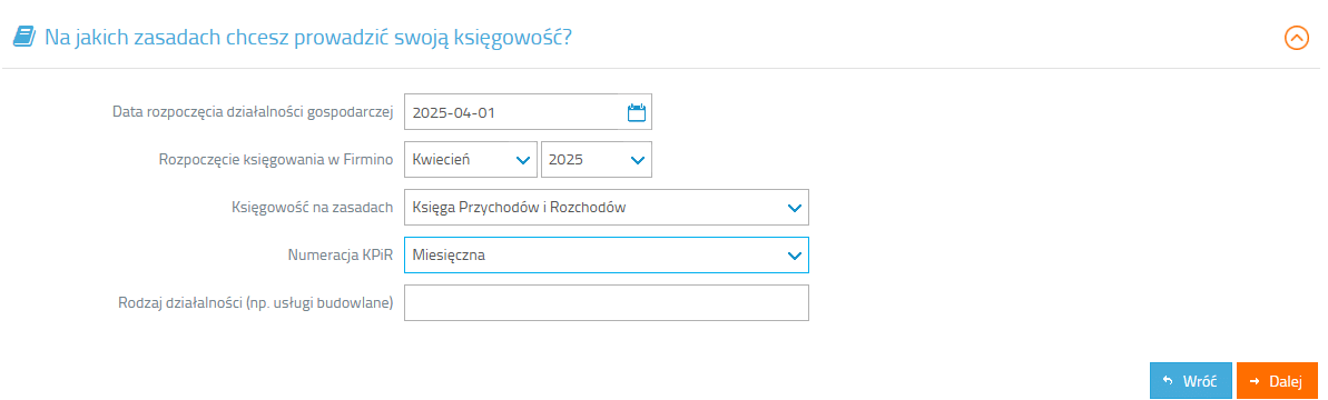 Ustawienia podstawowe