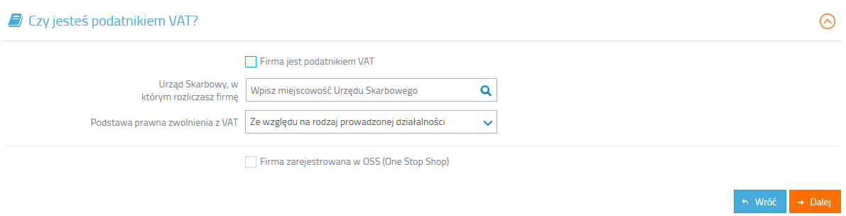 ustawienia firm nievatowych