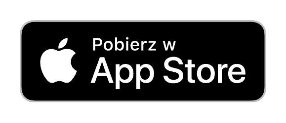 Przycisk pobierz w App Store do instalacji programu do faktur na smartfonie Apple.