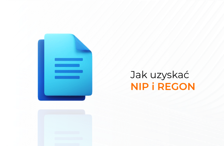 Ikona dokumentu symbolizująca wniosek o numer NIP i REGON