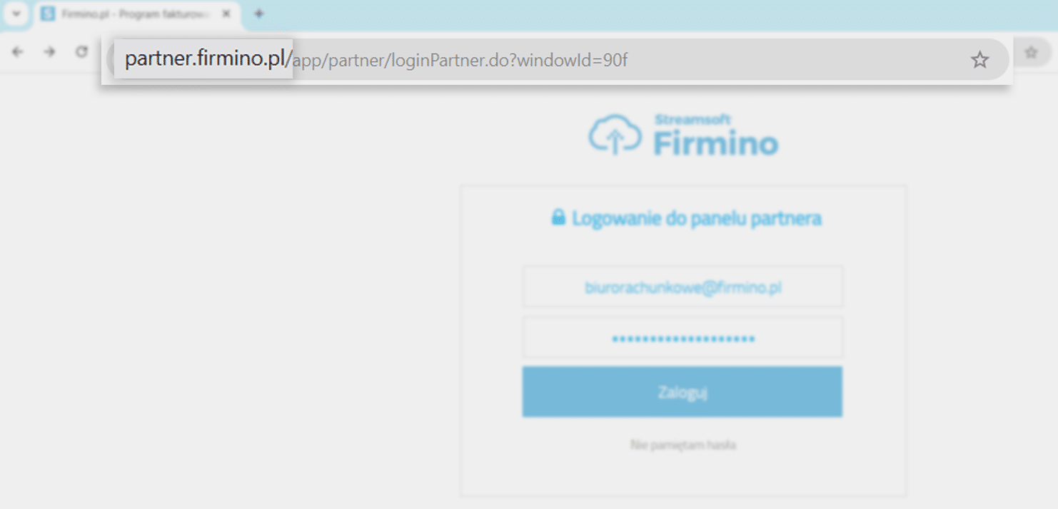 Logowanie do Panelu Biura Rachunkowego w Streamsoft Firmino