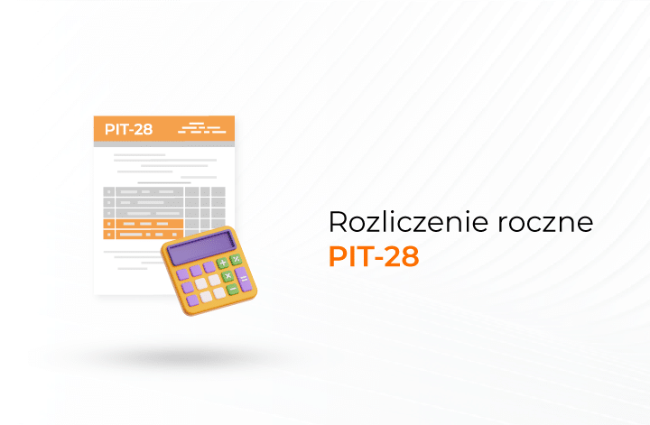 PIT - 28 - rozliczenie roczne