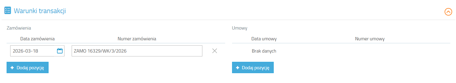 Warunki Transakcji do KSeF