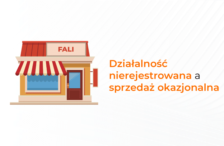Działalność nierejestrowana sprzedaż okazjonalna miniatura